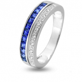 Bague Saphir en Or Blanc diamant Mahealani -1.6142.S1
