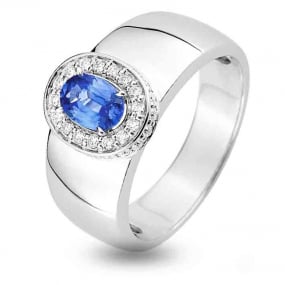 Bague Saphir en Or Blanc diamant Salina -7VU3GSCB2
