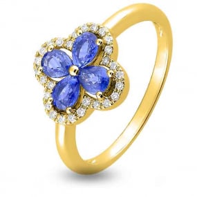 Bague Saphir en Or Jaune diamant Solna -1.6029.S0
