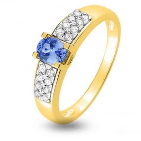 Bague Saphir en Or Jaune diamant Yuka -1.6112.S3
