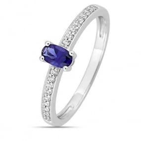 Bague Saphir et diamants en  diamant Asya -1.7516.S1
