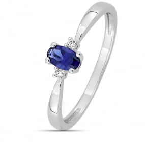 Bague Saphir et diamants en Or Blanc diamant Lizzy -1.7517.S1
