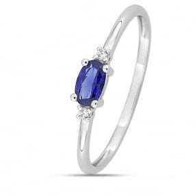 Bague Saphir et diamants en Or Blanc diamant Lizzy -1.7518.S1
