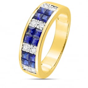 Bague Saphir - en Or Jaune diamant Kaya -NE066XSB4
