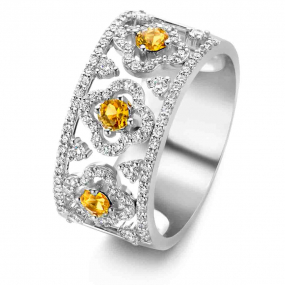 Bague Saphir jaune et diamants One More 0.59 ct  - Salina 064406JA 
