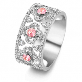  Bague Saphir Rose et Diamants One More 0.59 ct  - Salina 064406XA 
