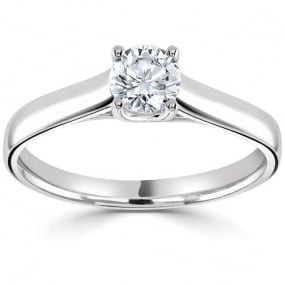 Bague solitaire - Diamant Synthtique 0.50 ct Sofia - R1-135-DS