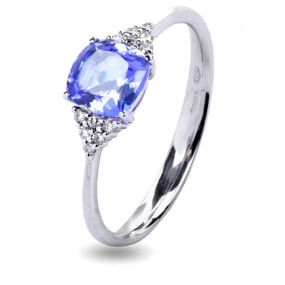 Bague Tanzanite 0.09 ct Caresse - ABAN48T-FR