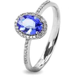 Bague Tanzanite 0.19 ct Valentine - ABOV37T-FR