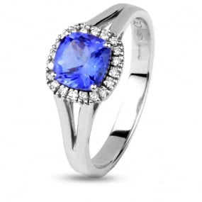 Bague Tanzanite et Diamants 0.1 ct Destine - AB0140T