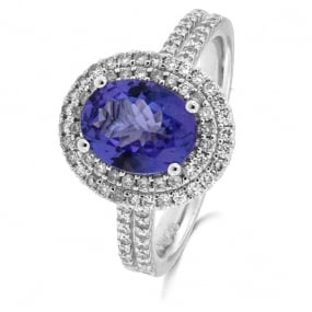 Bague Tanzanite et Diamants 0.58 ct Nala - 066232SA