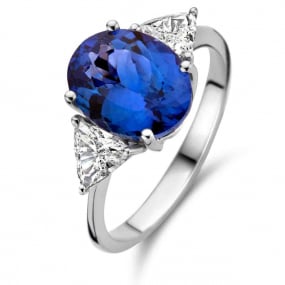 Bague Tanzanite et Diamants 0.64 ct Vatina - 063242TA