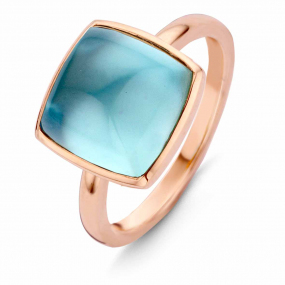 Bague Topaze London Blue sur Nacre One More - Pantelleria   - Pantelleria 0513721N 
