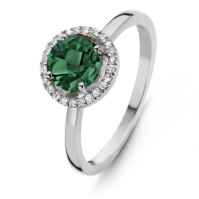 Bague Tourmaline Verte One More - Etna 0.1 ct  - Etna 050594QA 
