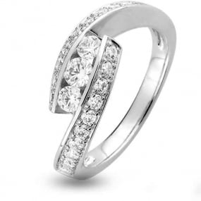 Bague Trilogie 0.8 ct - Lyna - 1.6176.21