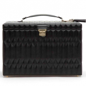 boites a bijou - de Voyage Wolf 1834 - Caroline XLarge Jewelry Case- Noir - 329571