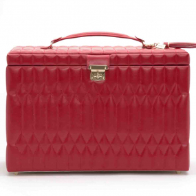 Bote  Bijoux de Voyage Wolf 1834 - Caroline XLarge Jewelry Case- Rouge - 329572