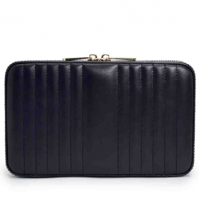 Bote  Bijoux Wolf 1834 - Maria Medium Zip Case - Bleu Navy - 766317