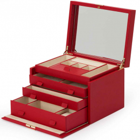 Bote  Bijoux Wolf 1834 - Palermo Large Jewelry Box- Rouge - 213072