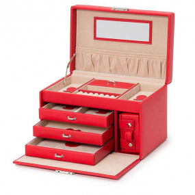 Bote  Bijoux Wolf 1834 - Small Jewellery Box - Rouge - 280014