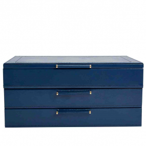 Bote  Bijoux Wolf 1834 - Sophia Jewellery Box/Drawers- Indigo - 392017