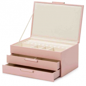 Bote  Bijoux Wolf 1834 - Sophia Jewellery Box/Drawers Rose - 392015