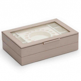 Bote  Bijoux Wolf 1834 - Sophia Stackable Trays - Beige - 392121