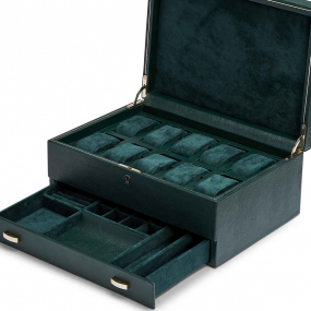 Bote Montre Wolf 1834 - British Racing 10 Pcs Watch Box with Storage - 792841