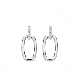 Boucles d'oreilles argent carr ouvert + OZ Naiomy - Tallulah