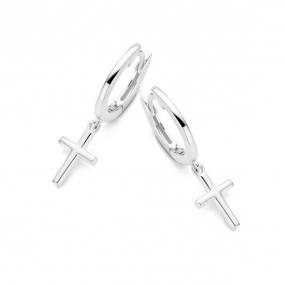 Boucles d'oreilles Argent croix - Naiomy - Delphes