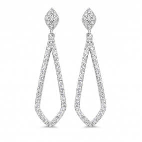 Boucles d'oreilles argent pavage zirconium - Naiomy - Femme - Ivanna - N3T52