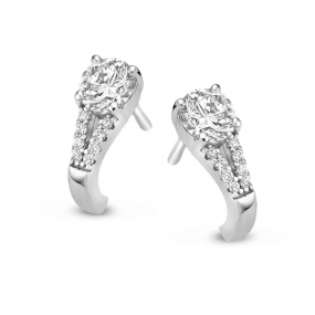 Boucles d'oreilles Argent plaqu or zirconium  - Naiomy - Femme - Gabriela - N3Y53