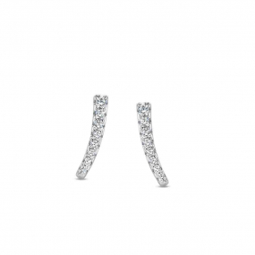 Boucles d'oreilles argent serties d'oxydes - Naiomy - Hmra