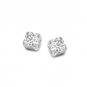 Boucles d'oreilles Argent serties de Zirconium - Naiomy - Debora