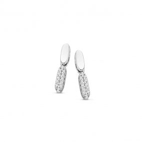 Boucles d'oreilles Argent serties de Zirconium -  Naiomy - Isabella