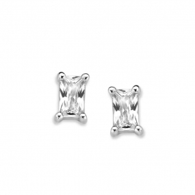 Boucles d'oreilles Argent serties de Zirconium - Naiomy - Lorena