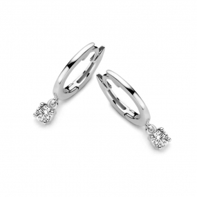 Boucles d'oreilles Argent serties de Zirconium - Naiomy - Mylne