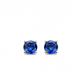  boucles d'oreilles argent - tanzanite synthtique - Naiomy - Agnessa