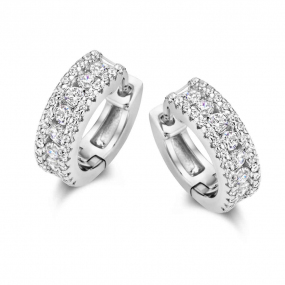 Boucles d'oreilles argent zirconium - Naiomy - Femme - Infinie - N3T59