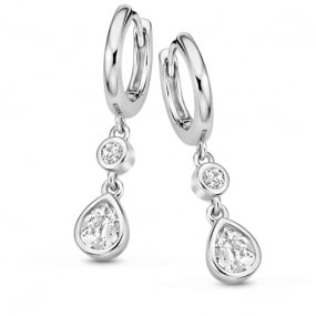 Boucles d'oreilles Argent zirconium - Naiomy - Femme - Isako - N3Y59