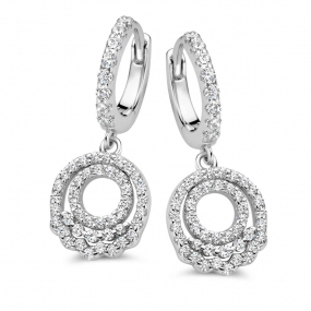 Boucles d'oreilles argent zirconium - Naiomy - Femme - Kyana - N3T57