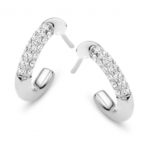 Boucles d'oreilles Argent zirconium - Naiomy - Kana