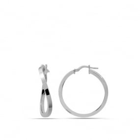 Boucles d'oreilles croles 18 mm vague - Alessandra - 3524.52G
