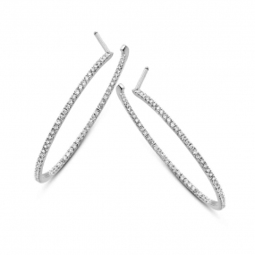 Boucles d'Oreilles Croles Diamants   0.6 ct et Or 18 ct - 750/1000 Archipel - 93AU30A