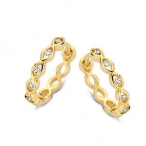 Boucles d'oreilles croles diamants  One More -  065722A
