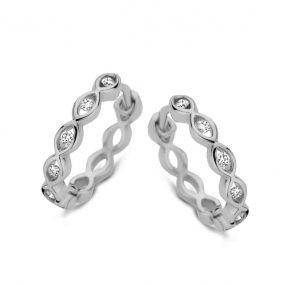 Boucles d'oreilles croles diamants One More -  066063A
