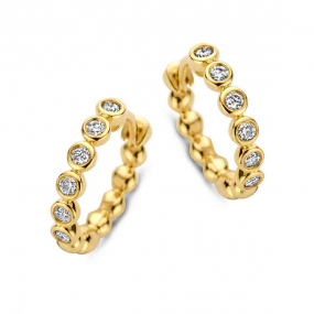 Boucles d'oreilles croles diamants One More - Ischia 065753A
