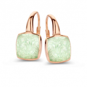 Boucles d'oreilles Cristal de Roche sur Aventurine - One More - Pantelleria 051404Y1
