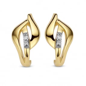 Boucles d'oreilles Diamants 0.02 ct -Myrona - 061637A