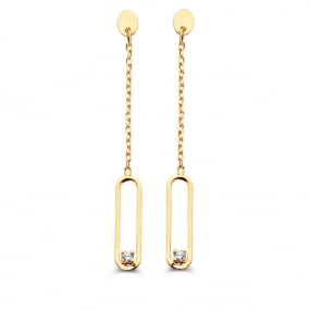 Boucles d'Oreilles Diamants 0.04 ct -Agata - 063131A